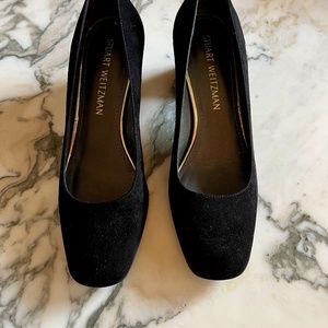Black suede Stuart Weitzman  size 6.5 M pumps